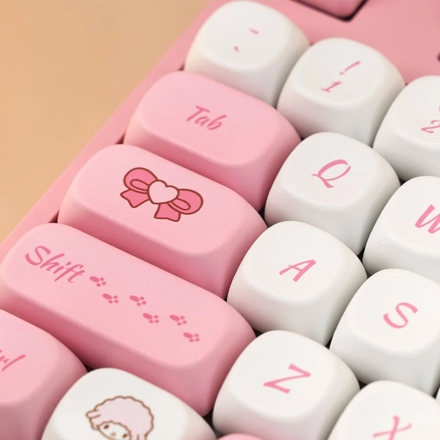 Akko My Melody 3108RF V3 Dual-Mode Mechanical Keyboard (Akko Frost Pink Switch)