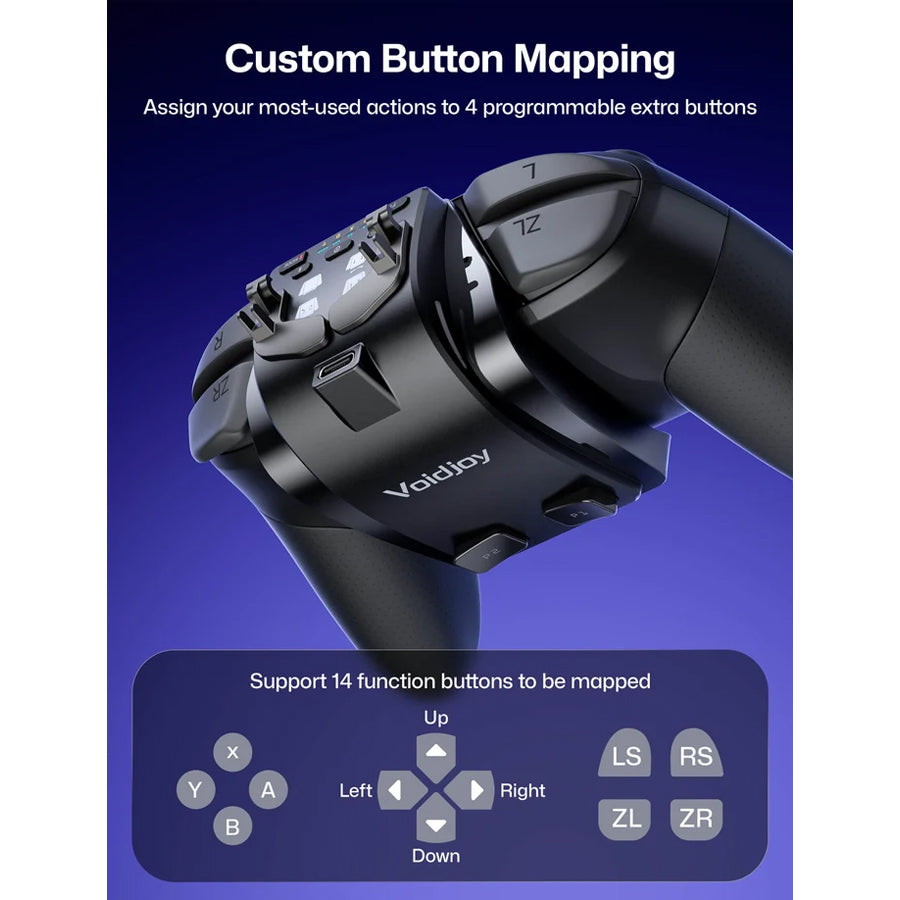 Voidjoy Elite Extender for Nintendo Switch Pro Controller (Black) (GA-10)