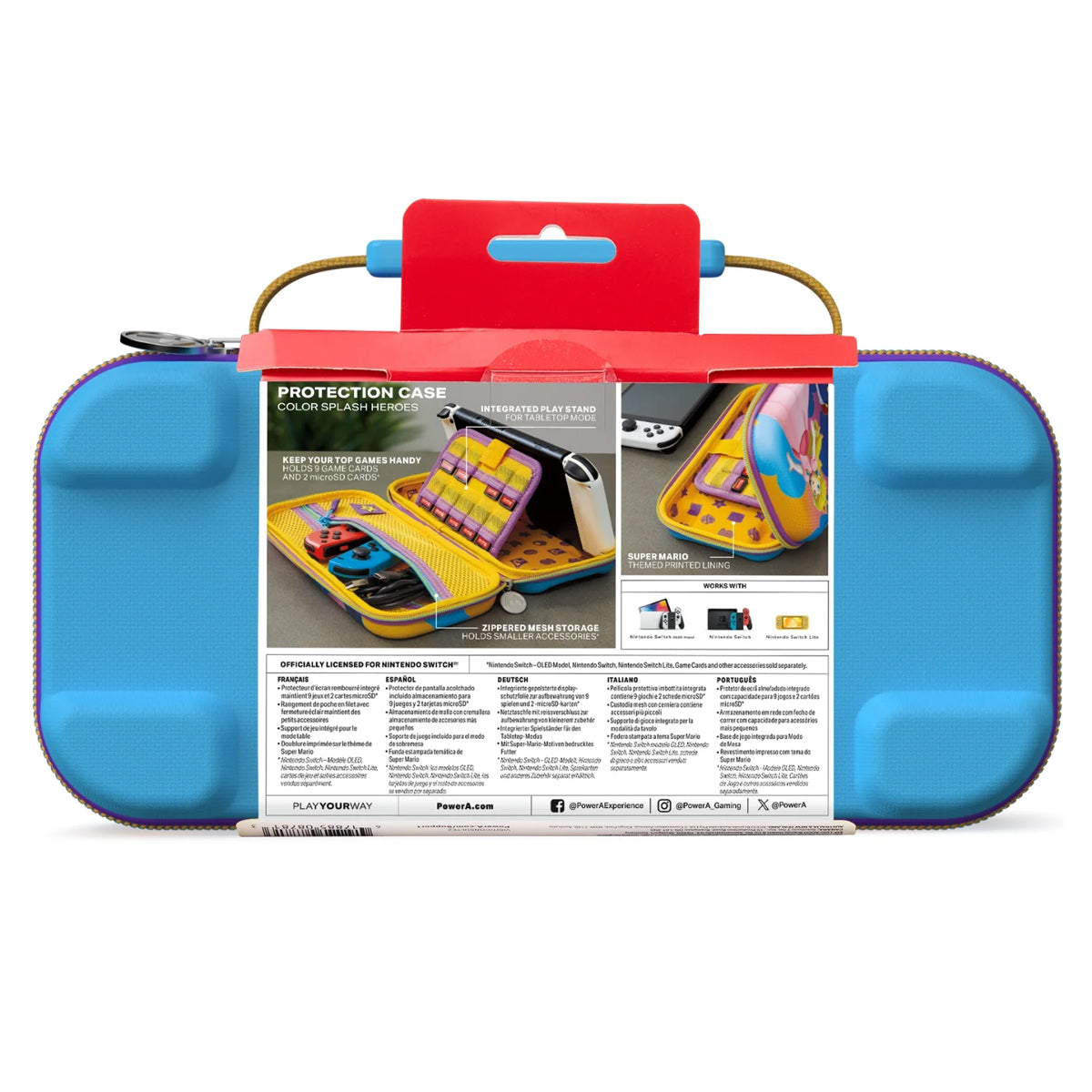 PowerA Protection Case for Nintendo Switch (Color Splash Heroes) (NSCS0302-01)