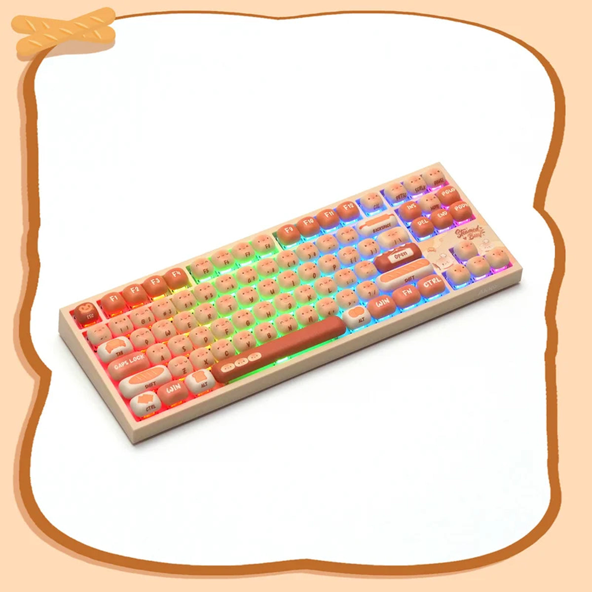 Akko 5087 V5 Bun Wonderland Multi-Mode RGB Hot-Swappable Mechanical Keyboard