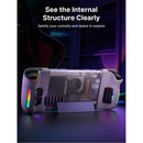JSAUX RGB & Vents Transparent Back Plate for Steam Deck OLED