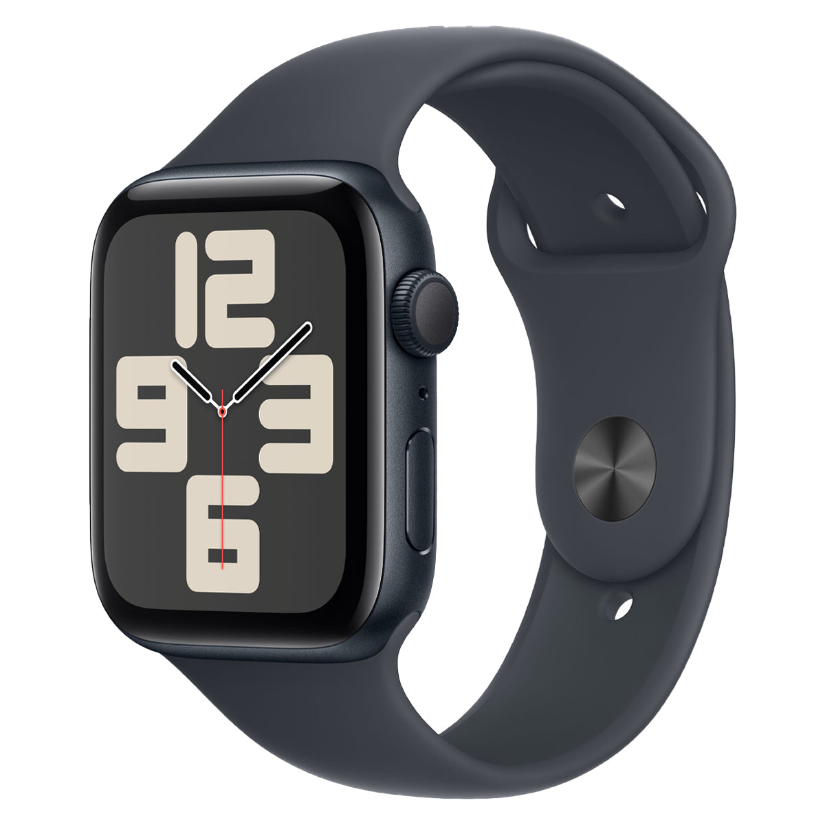 Apple Watch SE GPS 44mm Aluminum Case with Midnight Sport Band - M/L (Midnight)