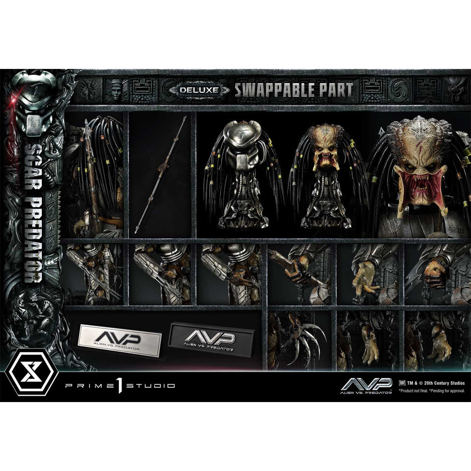 Prime 1 Studio Museum Masterline Alien vs. Predator (Film) Scar Predator DX Bonus Version (MMPR-04DXS)