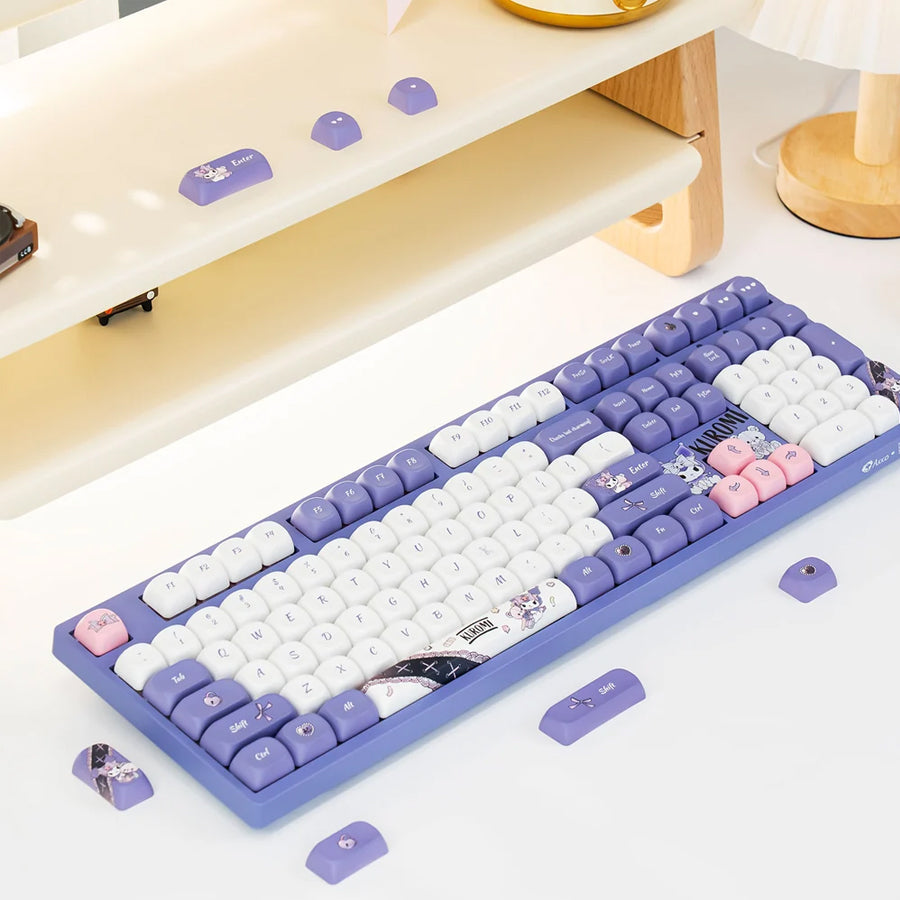 Akko Kuromi 3108RF V3 Dual-Mode Mechanical Keyboard (Akko Frost Pink Switch)