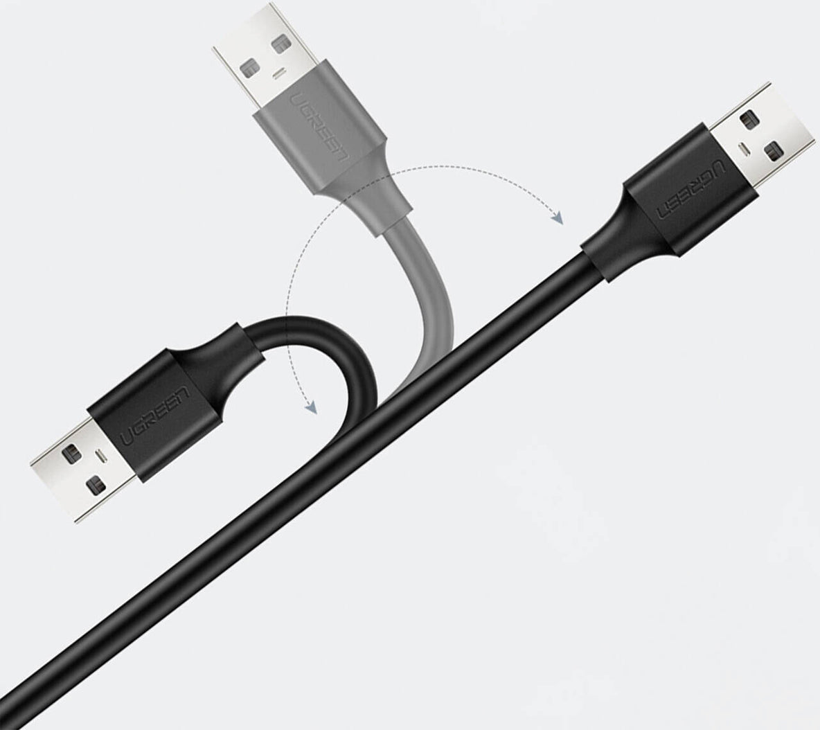 Ugreen USB 2.0 A Male to Female Extension Cable - 0.5m