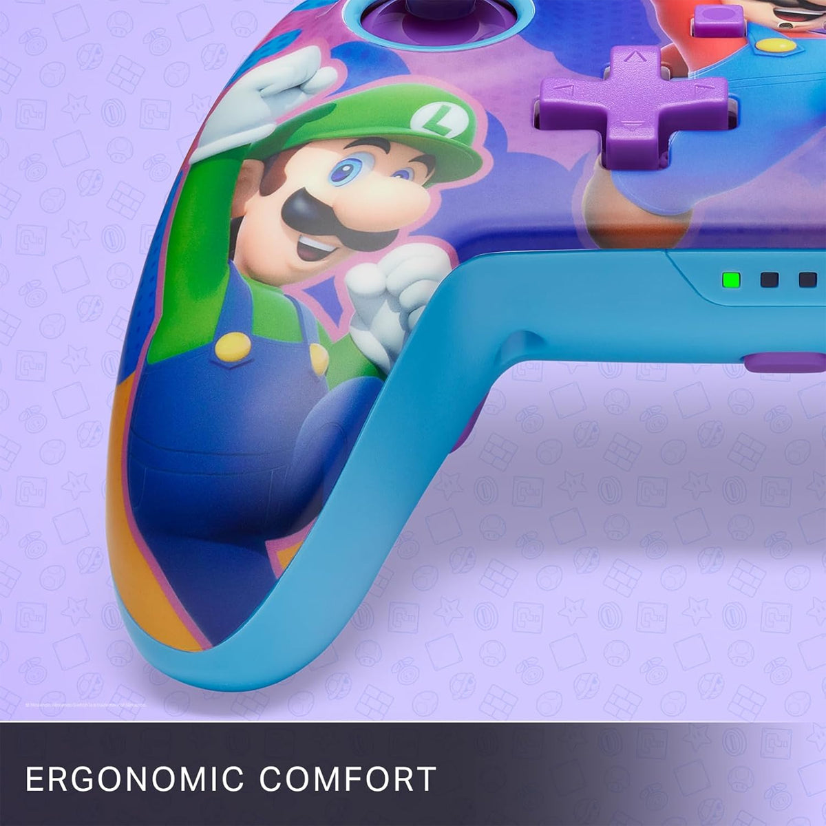 PowerA Super Mario Enhanced Wireless Controller for Nintendo Switch (Color Splash Heroes)