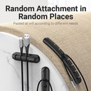 Vention 3-Port Silicone Desktop Cable Manager with 3M Strong Adhesive  (1pc, 2 pcs)  (KBRB0, KBRB0-2)