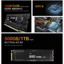 Beelink EQR6-LP AMD Ryzen 7 6800U Processor (24GB RAM+500GB SSD | 32GB RAM+1TB SSD) Windows 11 Pro