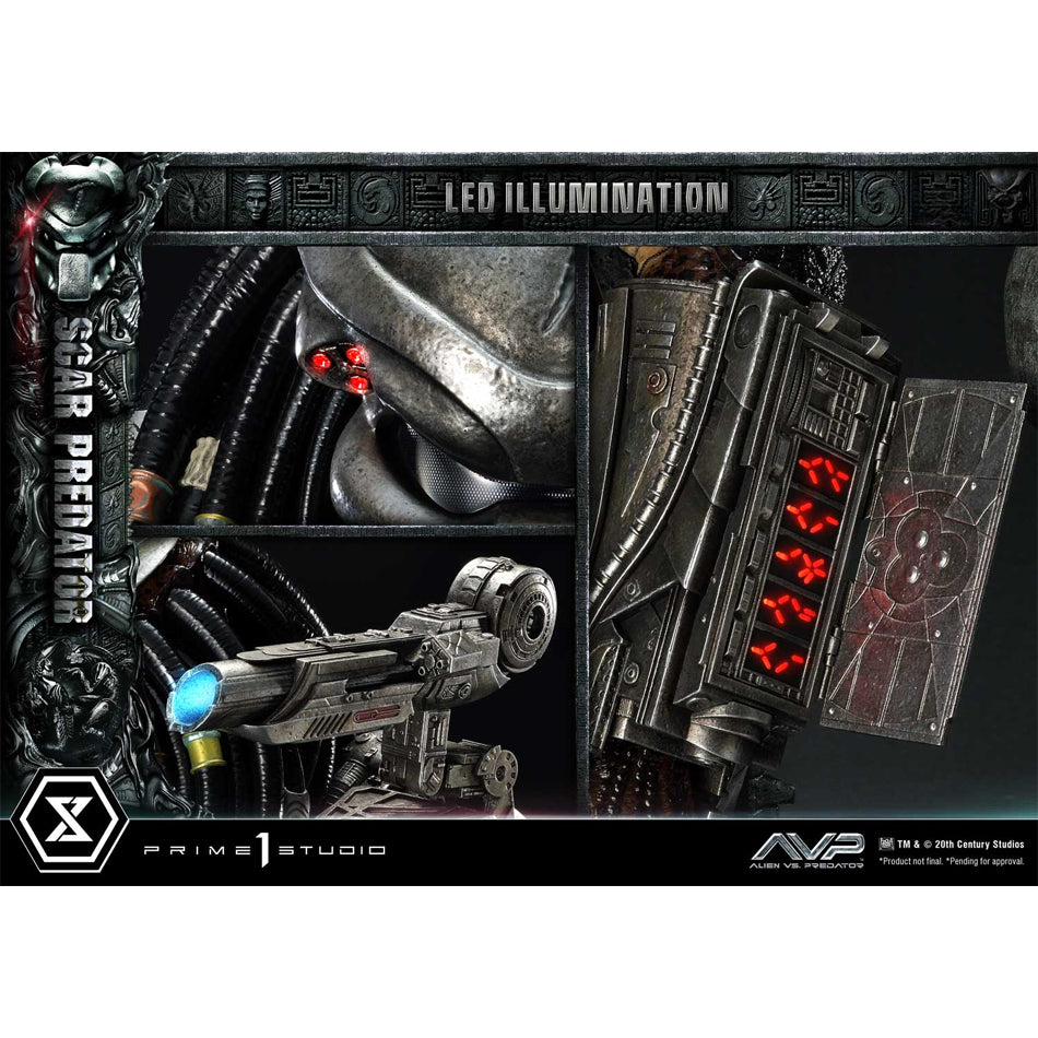 Prime 1 Studio Museum Masterline Alien vs. Predator (Film) Scar Predator DX Bonus Version (MMPR-04DXS)