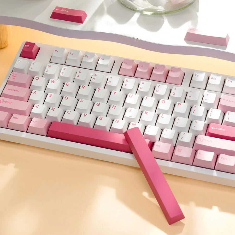 Akko Prunus Lannesiana 3108 V3 Wired Mechanical Keyboard (Akko Frost Pink Switch)