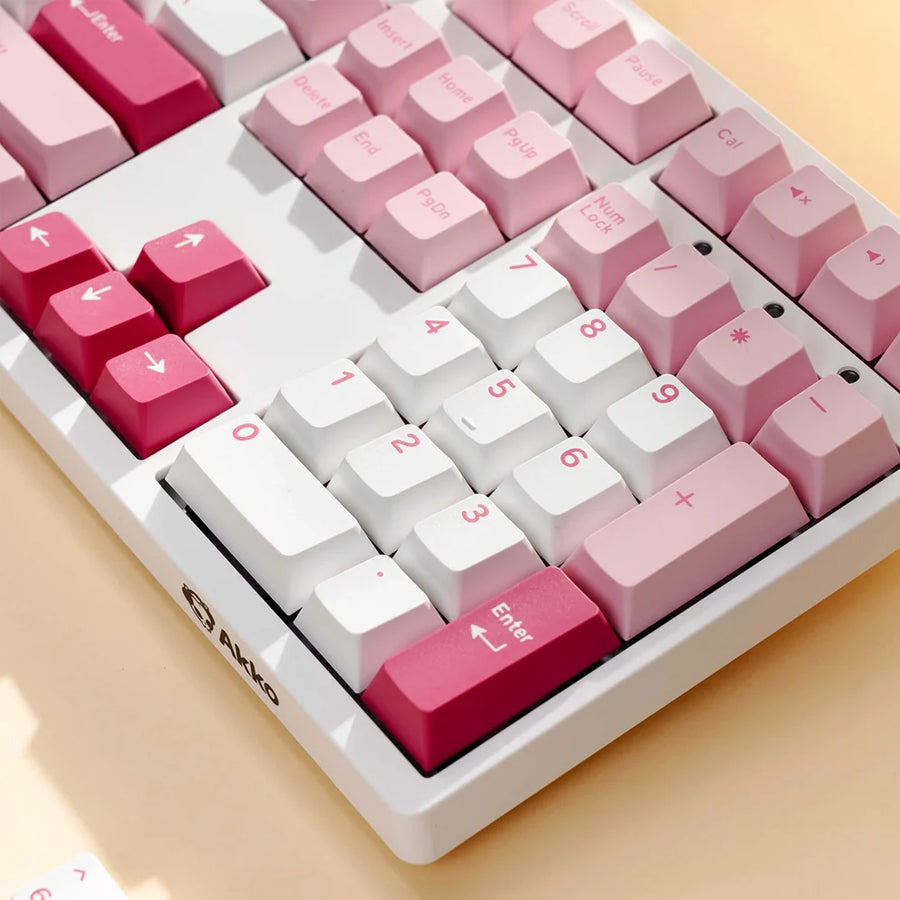 Akko Prunus Lannesiana 3108 V3 Wired Mechanical Keyboard (Akko Frost Pink Switch)