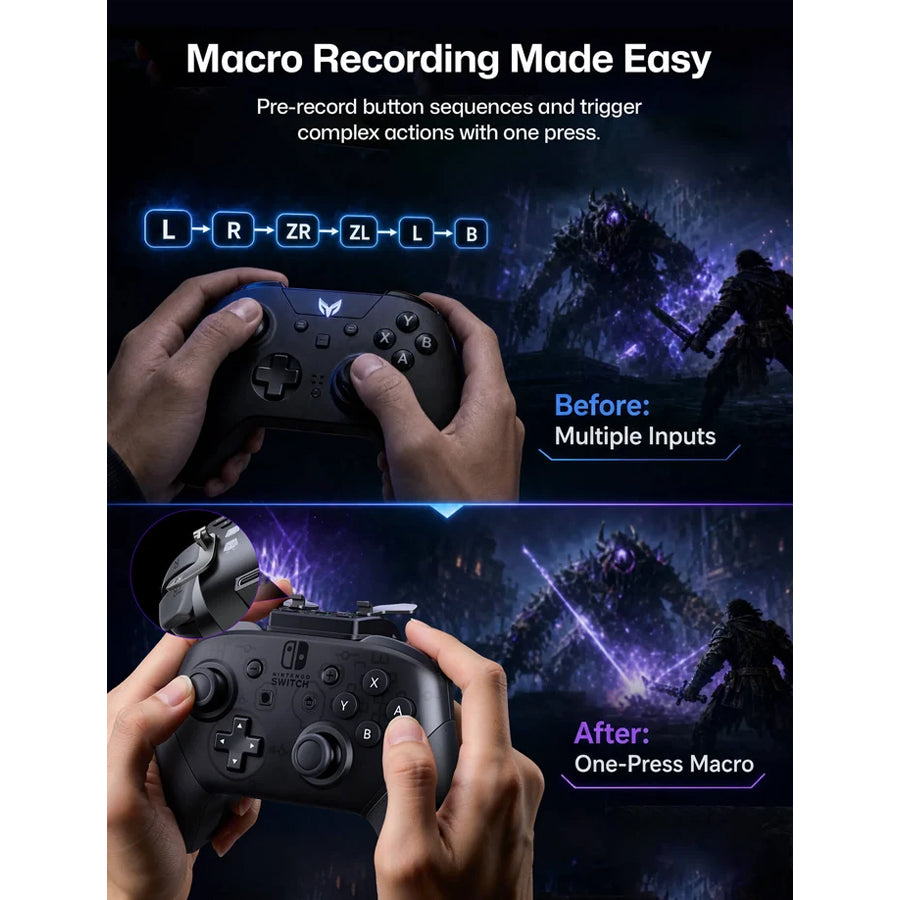 Voidjoy Elite Extender for Nintendo Switch Pro Controller (Black) (GA-10)