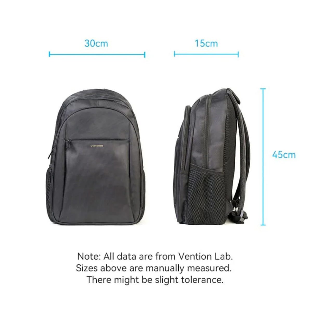 Vention Water-Repellent Laptop Backpack - 20L (Black) (KRMB0)