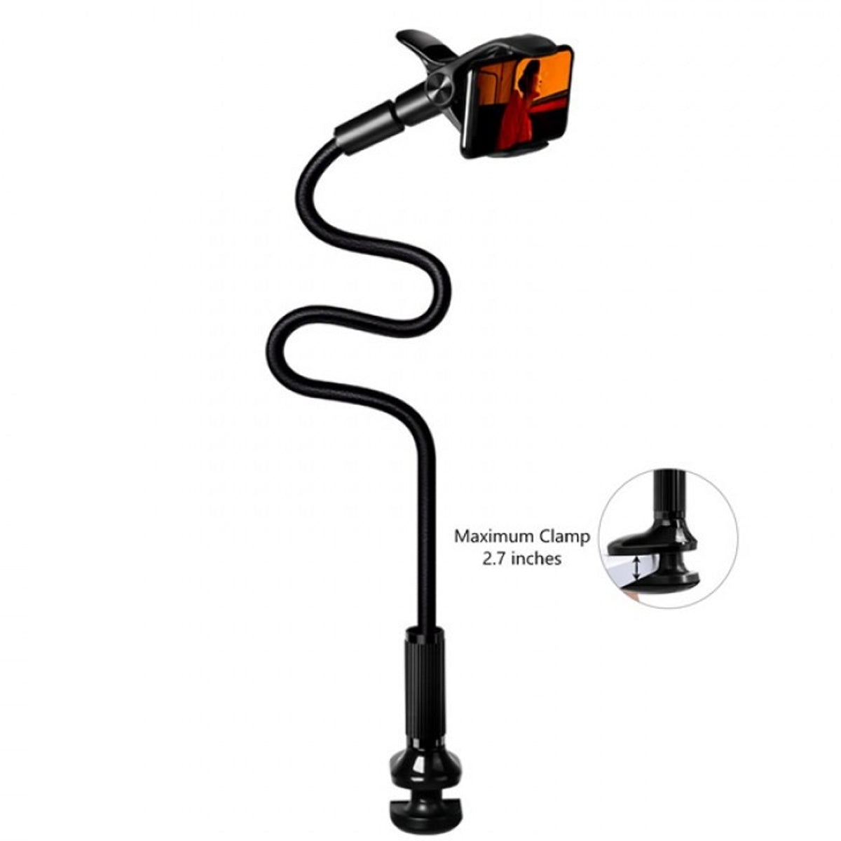 Ugreen Phone Holder with Flexible Long Arm - 90cm (Black) (LP113/80906)