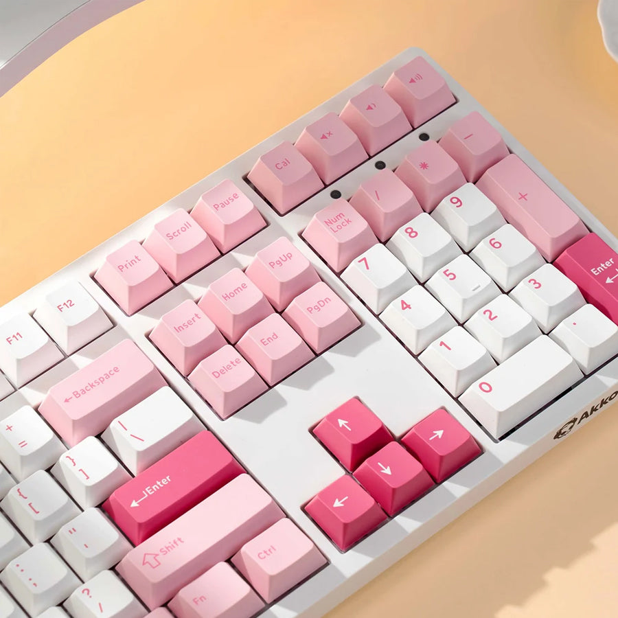 Akko Prunus Lannesiana 3108 V3 Wired Mechanical Keyboard (Akko Frost Pink Switch)