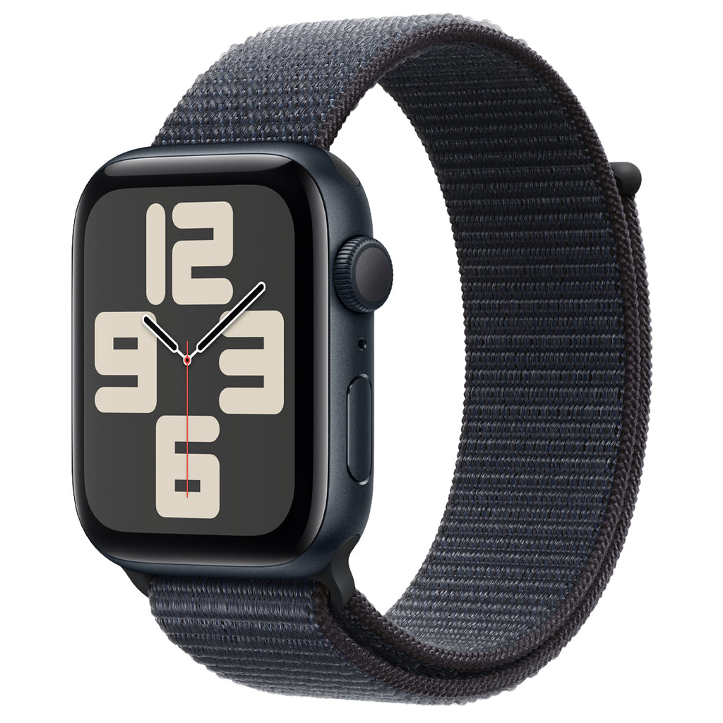 Apple Watch SE GPS 44mm Aluminum Case with Ink Sport Loop (Midnight) (MXEP3ZP/A)