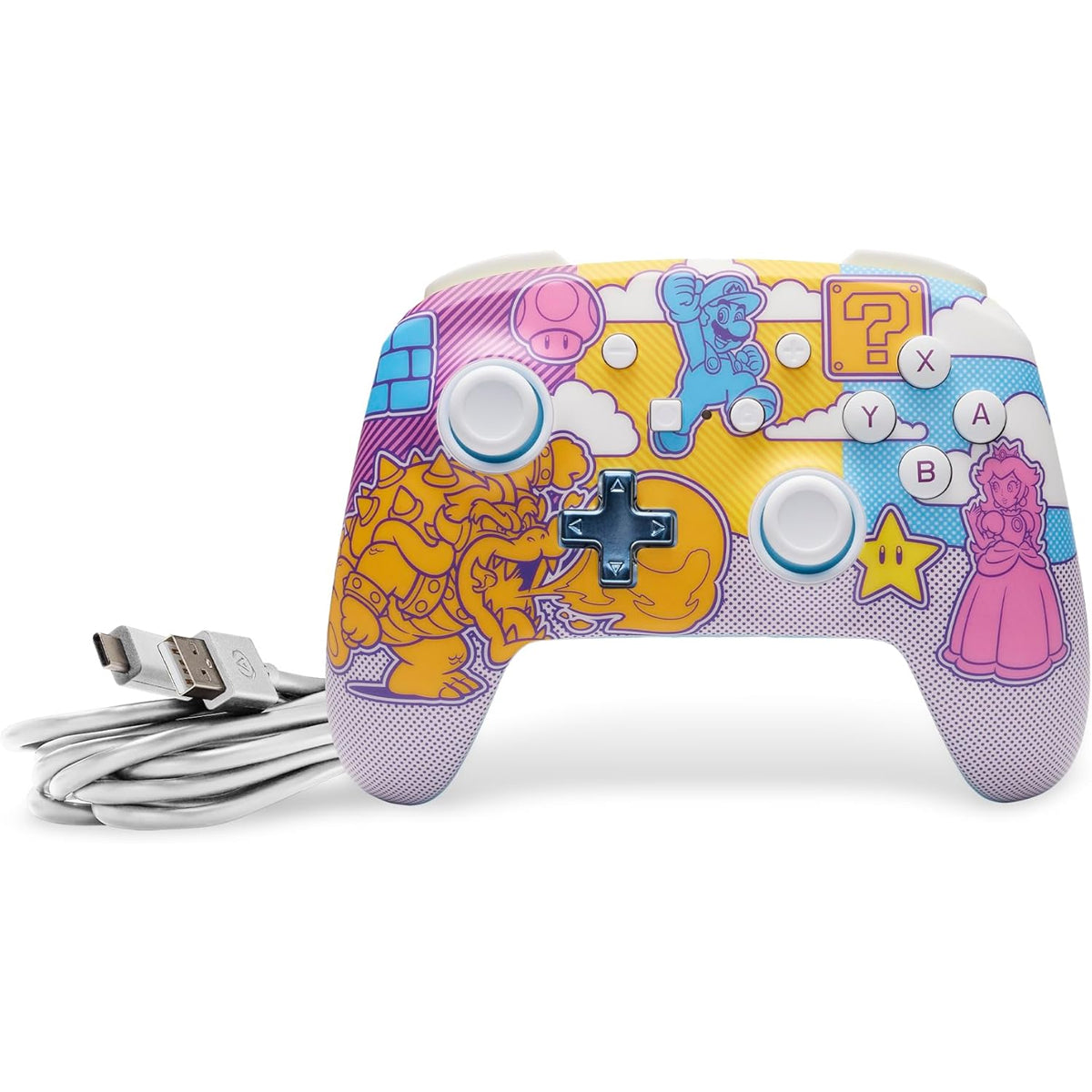 PowerA Enhanced Wireless Controller for Nintendo Switch (Mushroom Kingdom Pop Art) (NSGP0341-01)