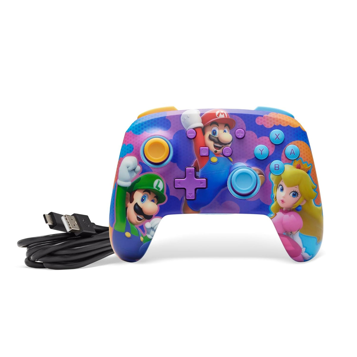 PowerA Super Mario Enhanced Wireless Controller for Nintendo Switch (Color Splash Heroes)