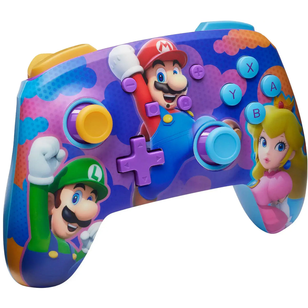 PowerA Super Mario Enhanced Wireless Controller for Nintendo Switch (Color Splash Heroes)
