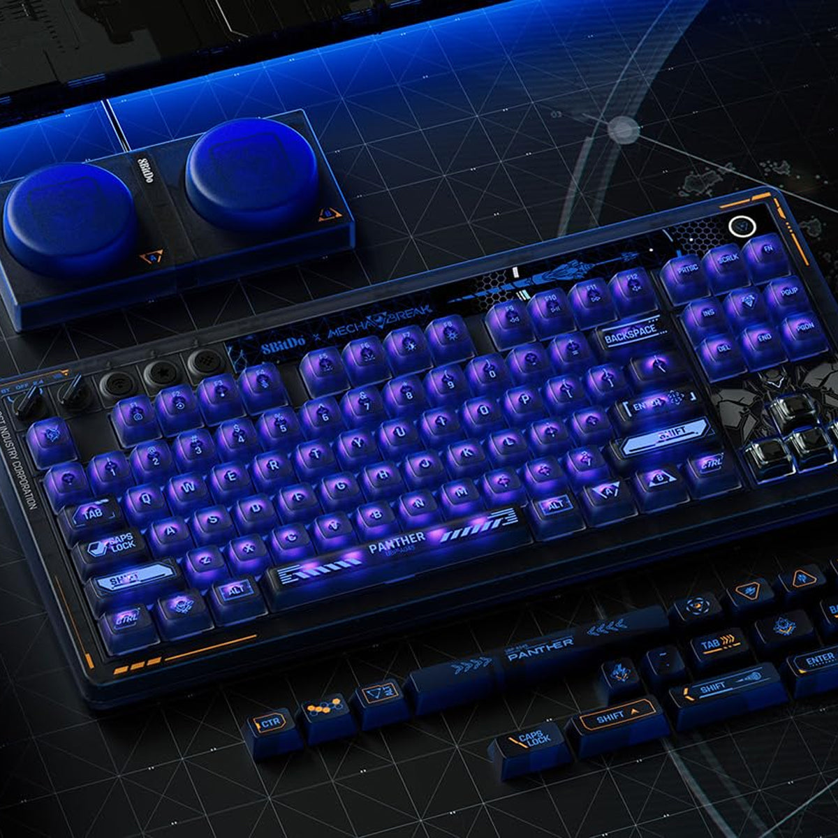 8Bitdo Retro 87 Mechanical Keyboard Mecha Break Panther Edition (85HD)
