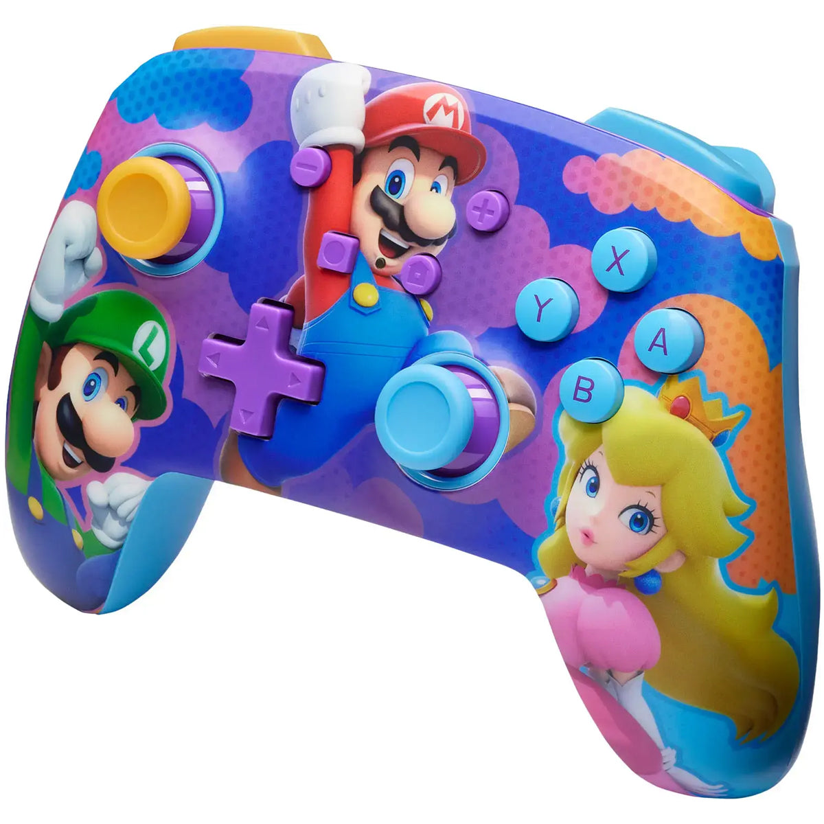 PowerA Super Mario Enhanced Wireless Controller for Nintendo Switch (Color Splash Heroes)