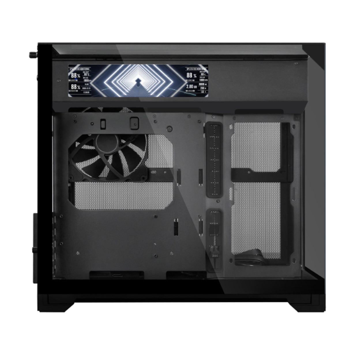 Lian Li O11 Vision-M Digital Compact Dual-Chamber LCD Gaming PC Case