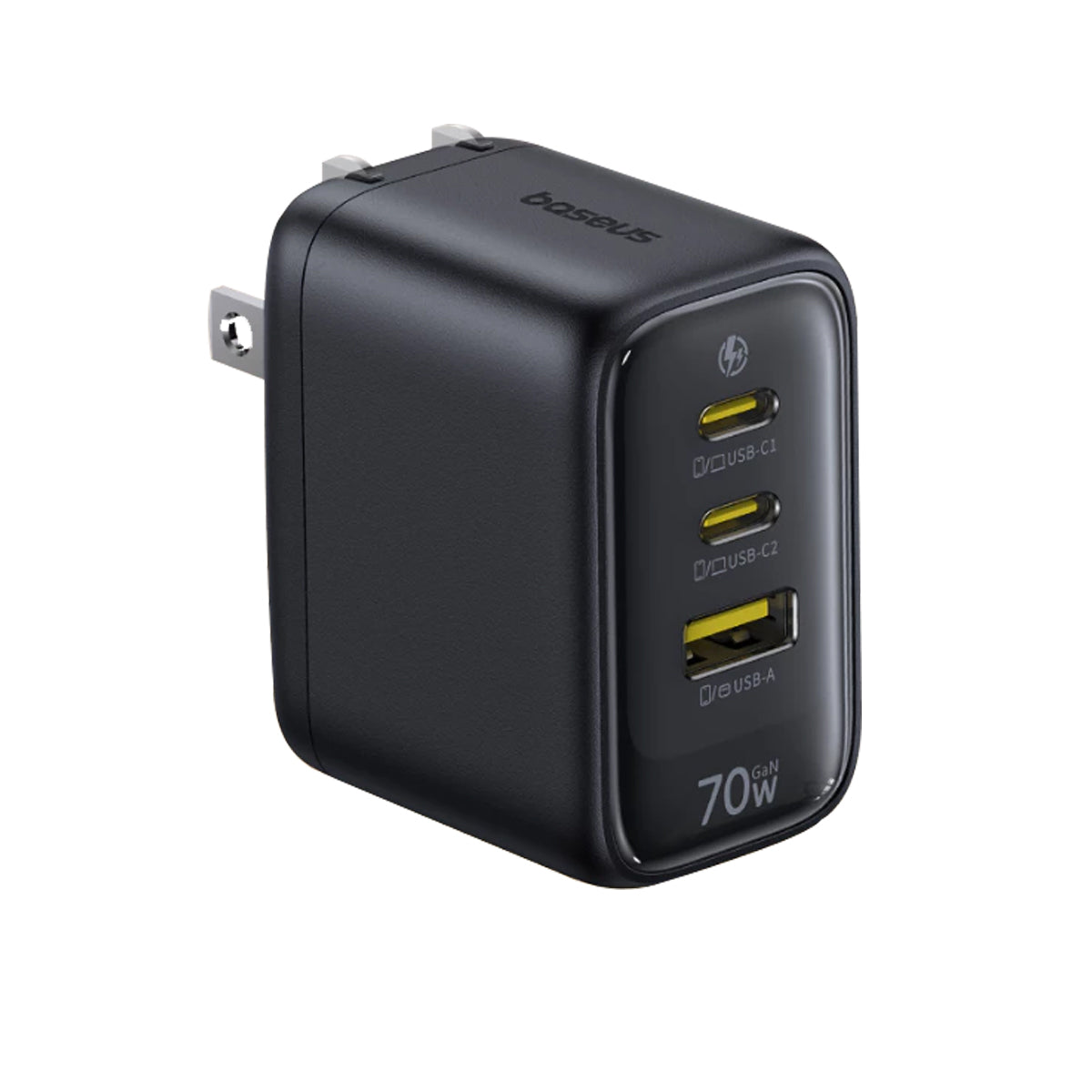 Baseus EnerFill FE22 Fast Charger 2C+U 70W (Cosmic Black) (E0123600)