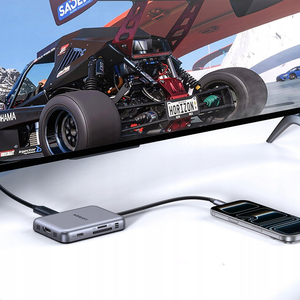 Ugreen Magnetic 7-in-1 USB-C Hub - USB-C to HDMI + 2xUSB-A 3.2 + USB-C 3.2 + PD + SD + TF
