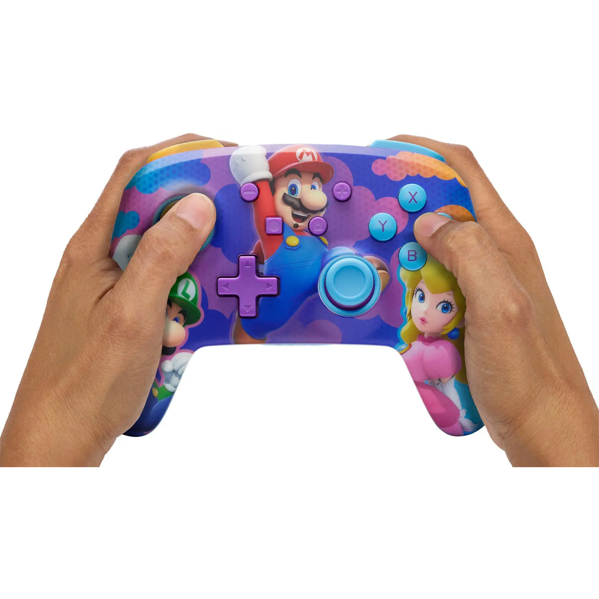PowerA Super Mario Enhanced Wireless Controller for Nintendo Switch (Color Splash Heroes)