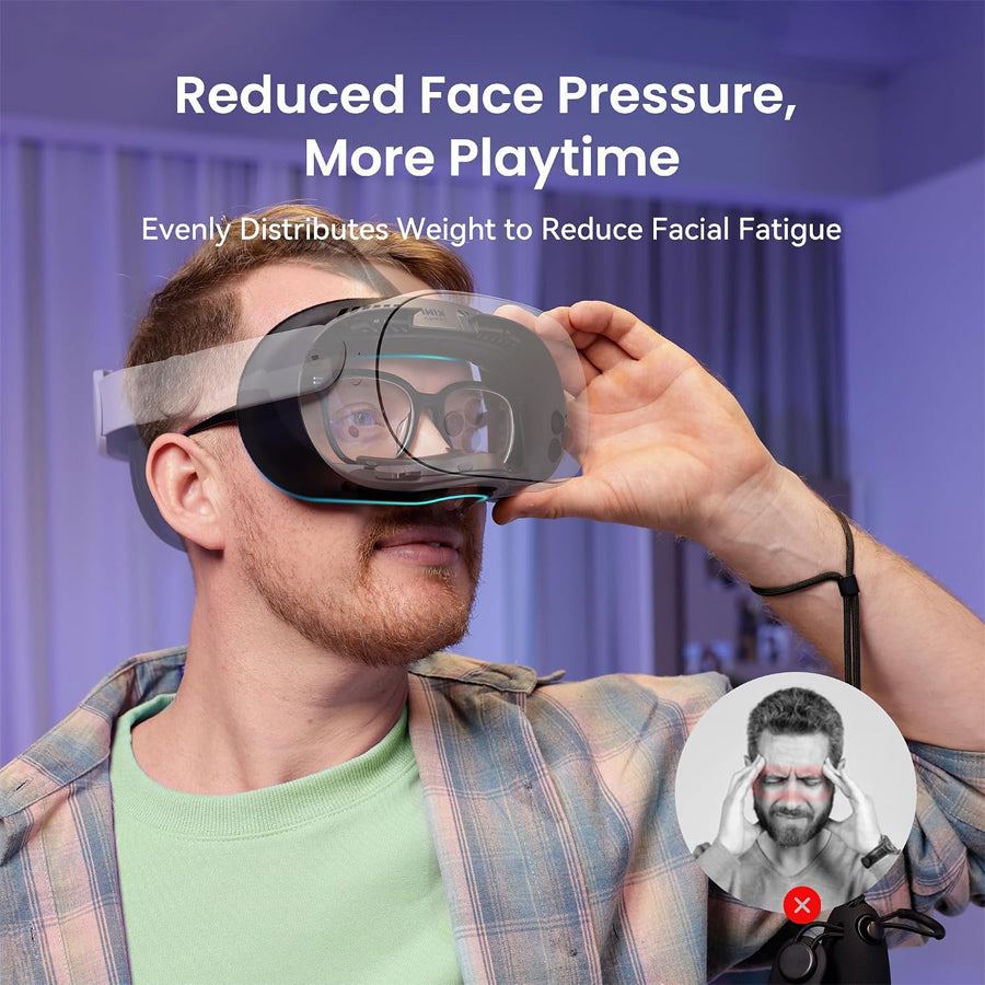 Kiwi Design V4 Facial Interface Set for Meta Quest 3S (Black) (Q2-5)