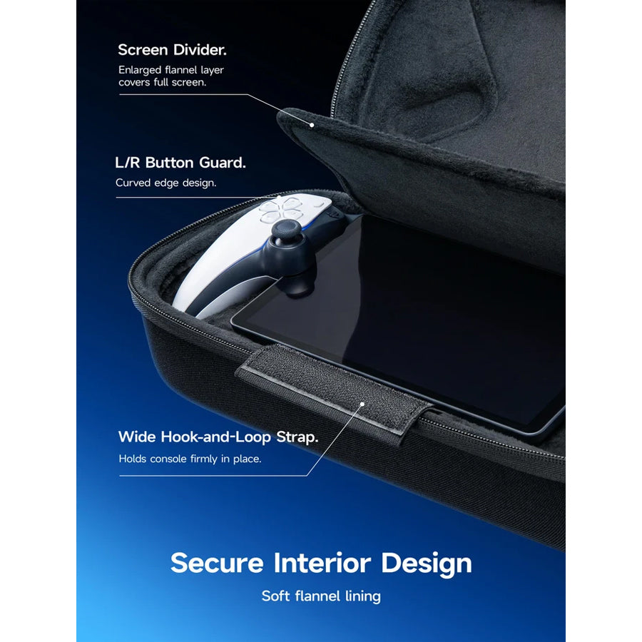 JSAUX Double-Decker Travel Supply Case for Playstation Portal (Black) (BG0144)