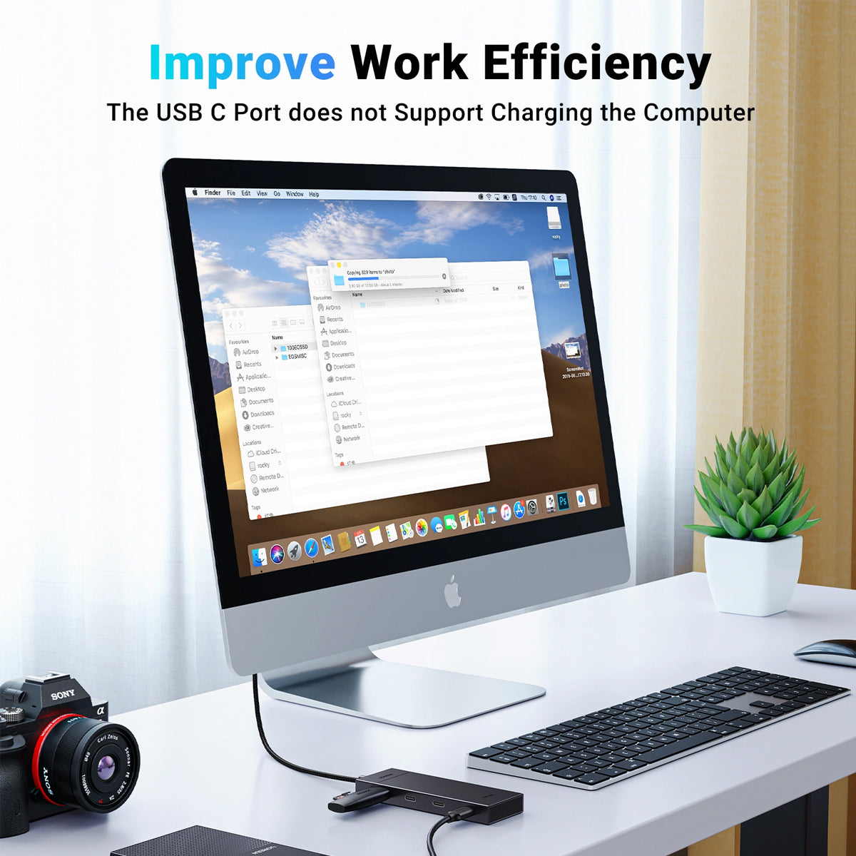 Ugreen 4-Port USB-C 3.2 Gen 2 Hub - 0.3m (Black) (CM806/35584)