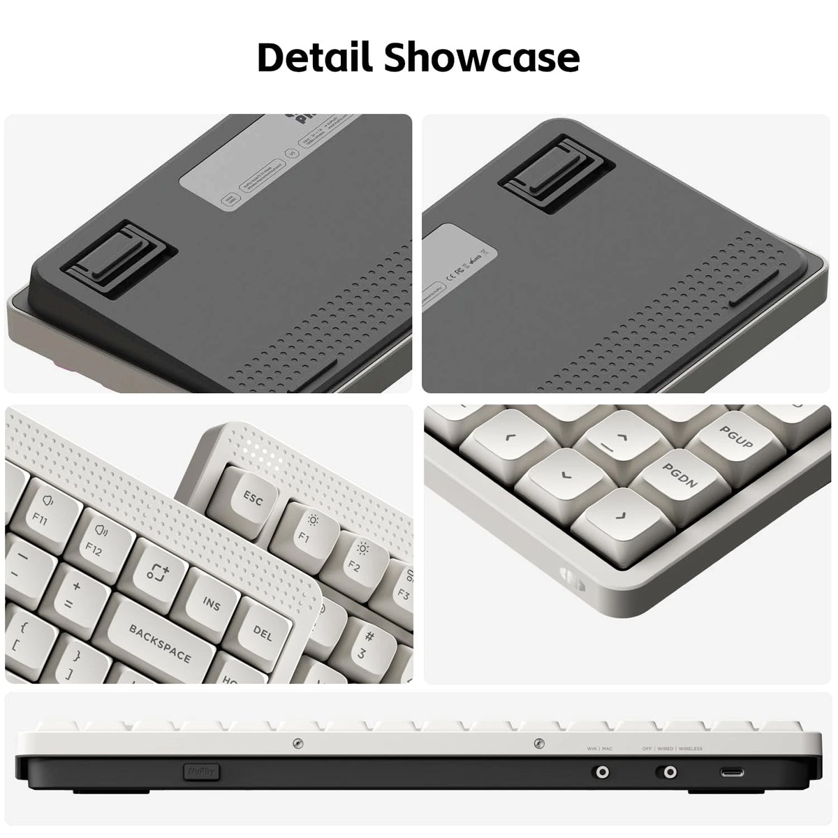 NuPhy Node75 Low-Profile Hot-Swappable 75% Wireless Mechanical Keyboard (Ink Gray)