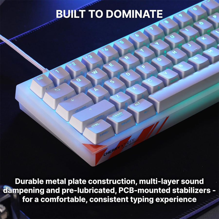 Cherry XTRFY K5 PRO TMR Compact Magnetic Gaming Keyboard (White) (Cherry MK Crystal Switch)