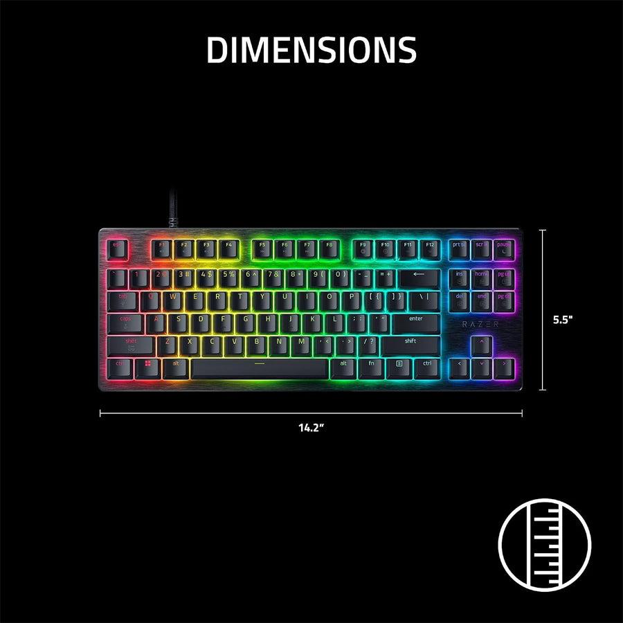 Razer Huntsman V3 HE Magnetic Tenkeyless 8KHz - Hall Effect Magnetic Esports Keyboard
