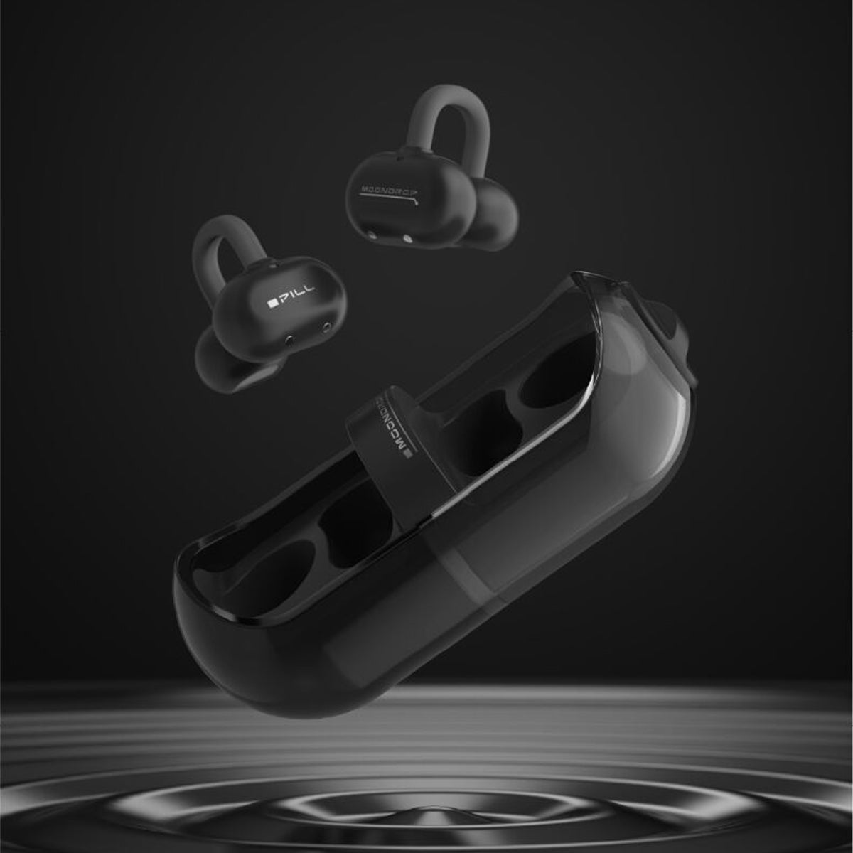 Moondrop Pill Open Ear Clip AI ENC HiFi Sound IPX4 OWS Ear-clip Earbuds