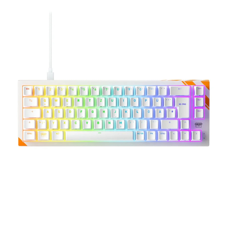 Cherry XTRFY K5 PRO TMR Compact Magnetic Gaming Keyboard (White) (Cherry MK Crystal Switch)