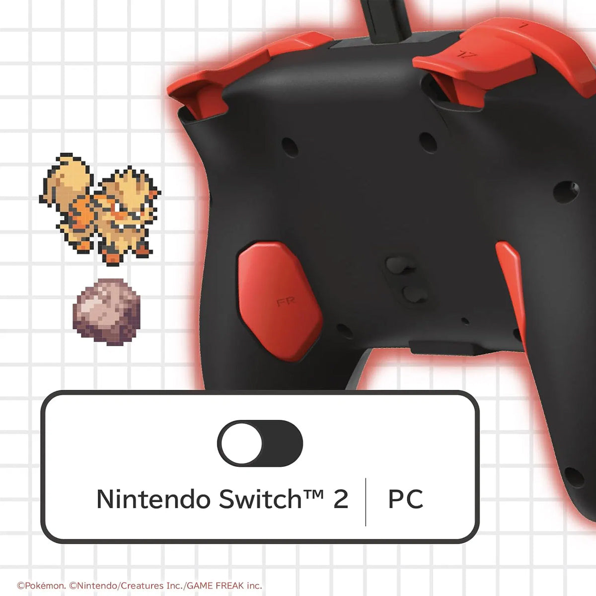 Hori Wired Horipad Turbo for Nintendo Switch 2 (Pokemon Pixel Red)