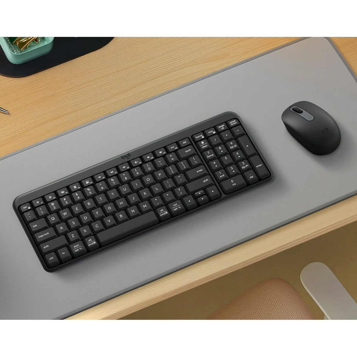 Logitech MK250 Compact Wireless Mouse and Keyboard (Graphite) (920-013559)