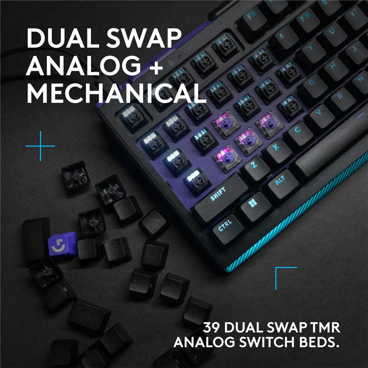 Logitech G512 X 75 Dual Swap TMR Analog/Mechanical 8k Gaming Keyboard