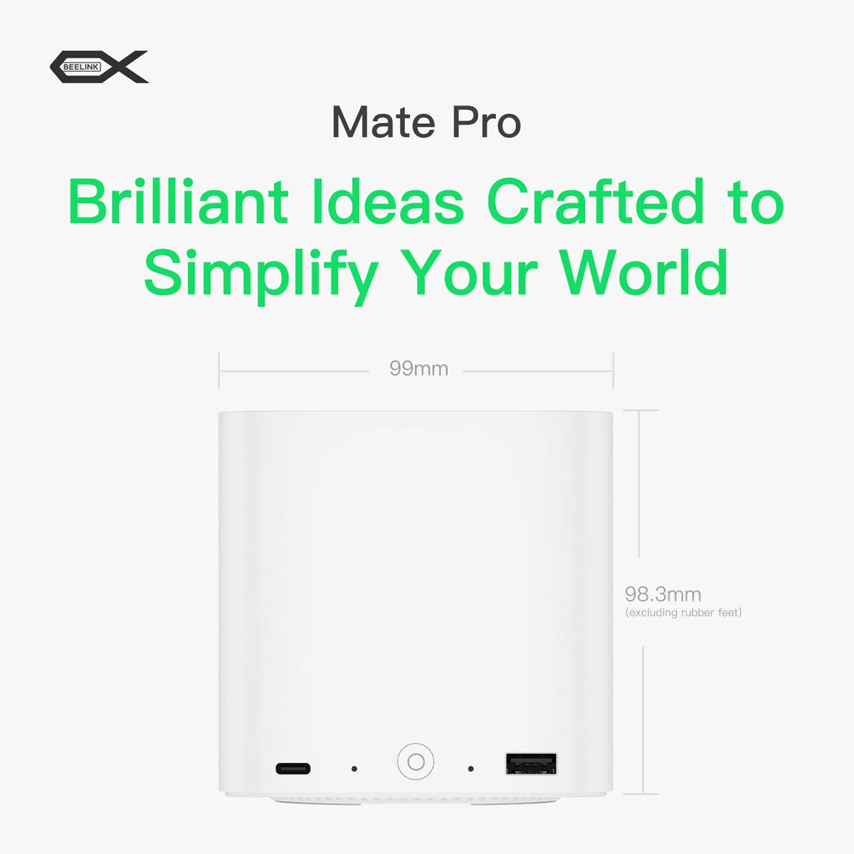 Beelink Mate Pro Multi-Functional Docking Station (Pearl White)