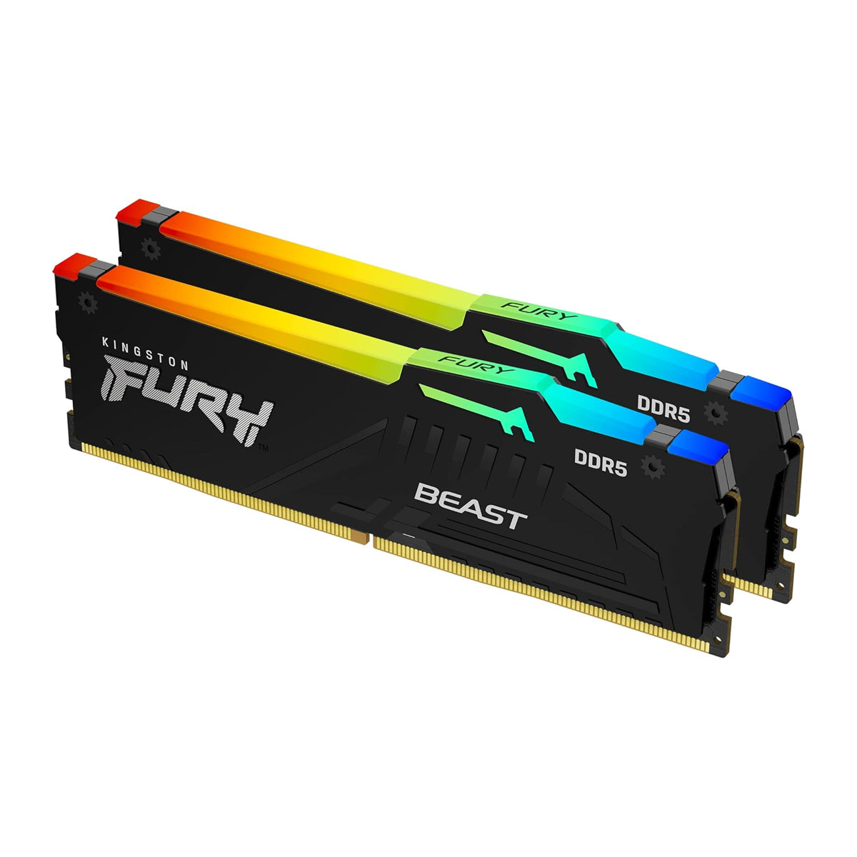 Kingston Fury Beast 128GB (2x64GB) DDR5 RGB EXPO/XMP 5600MT/s CL40-40-40 Memory
