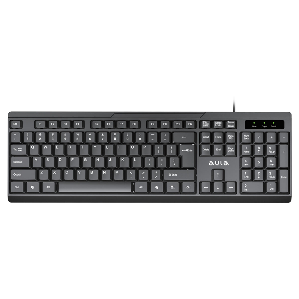 Aula AK205 Full-Sized Wired Keyboard (Black)