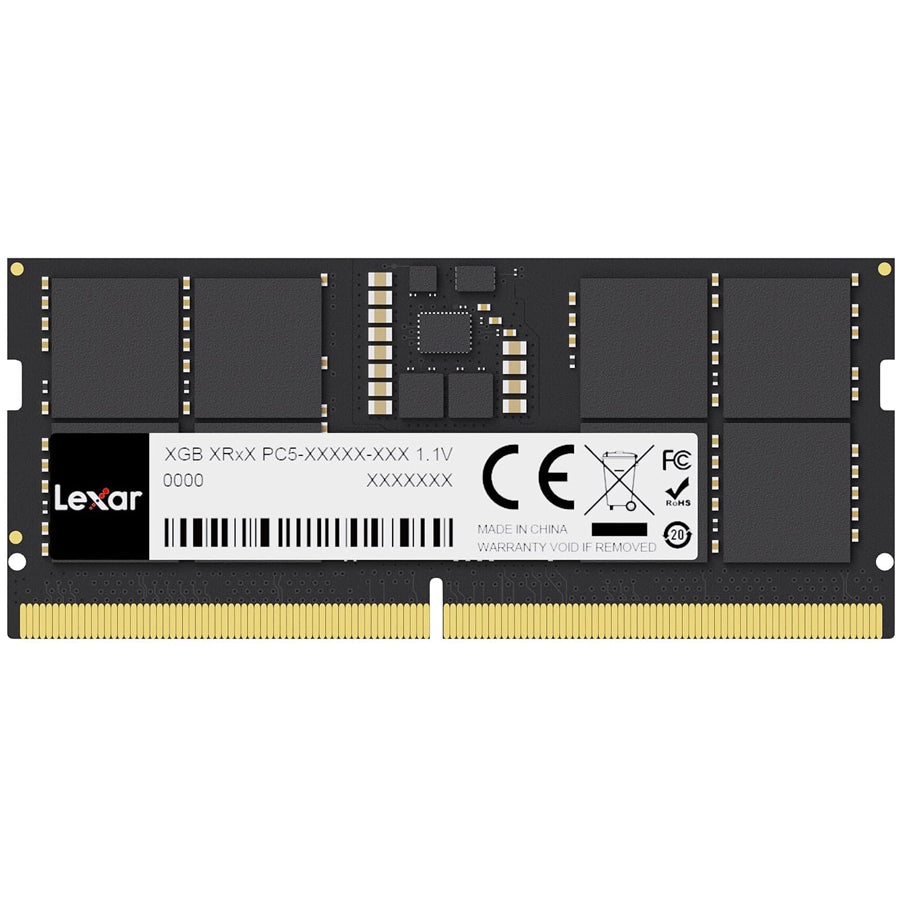 Lexar 16GB DDR5 5600MT/s CL46 SODIMM Laptop Memory (LD5S16G56C46ST-BGS)