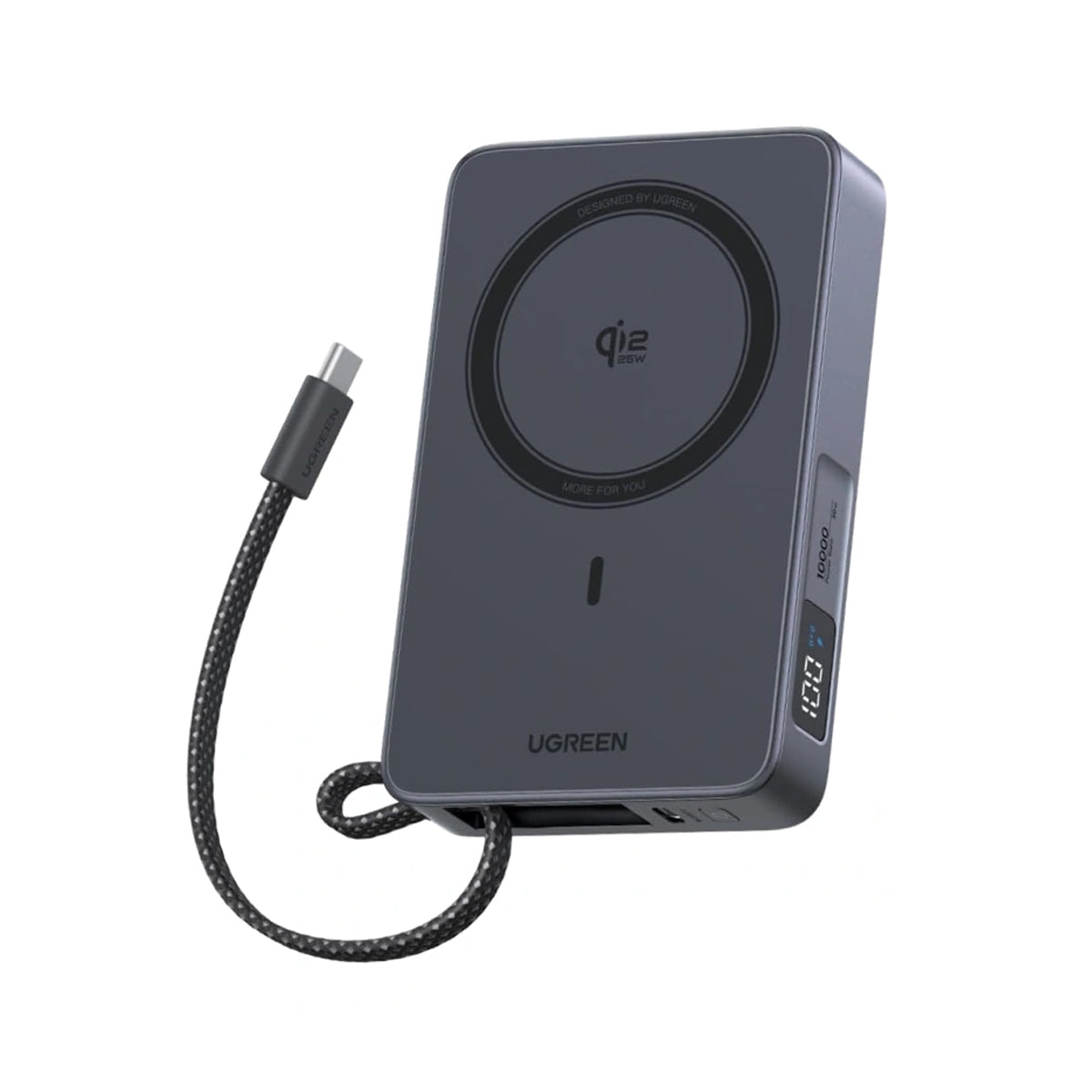 Ugreen MagFlow 10000mAh 30W USB-C + 25W Qi2 Magnetic Wireless Fast Charging Power Bank