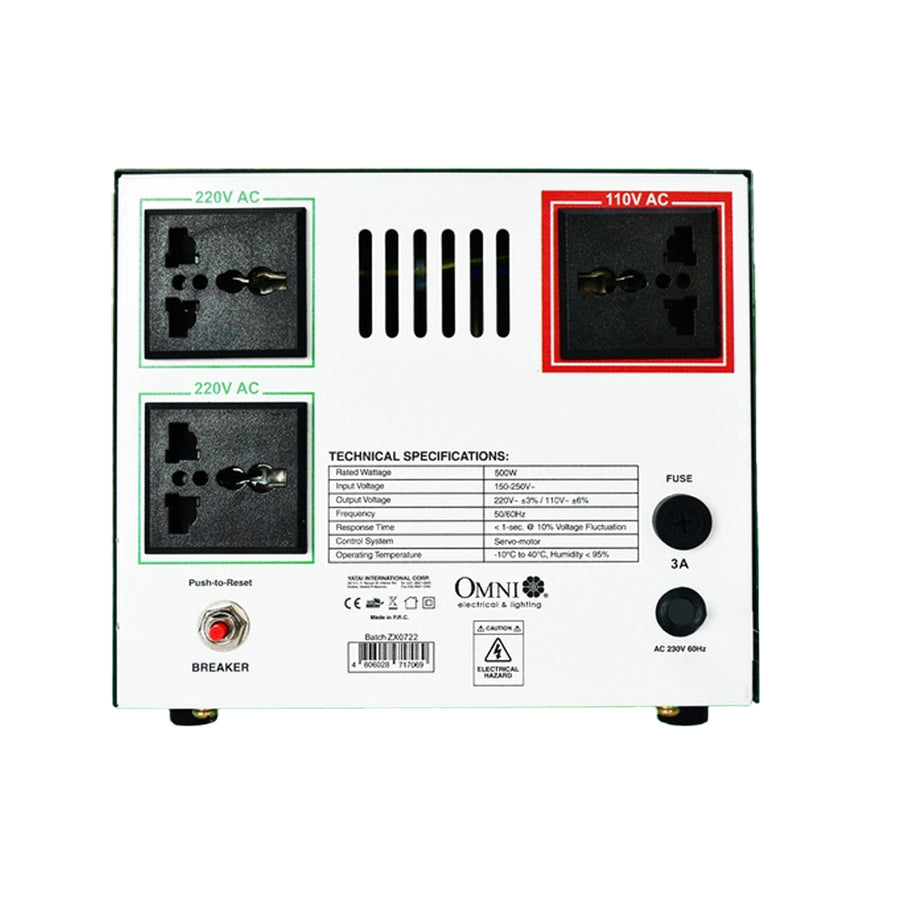 OMNI Automatic Voltage Regulator 500W (AVR-500S)