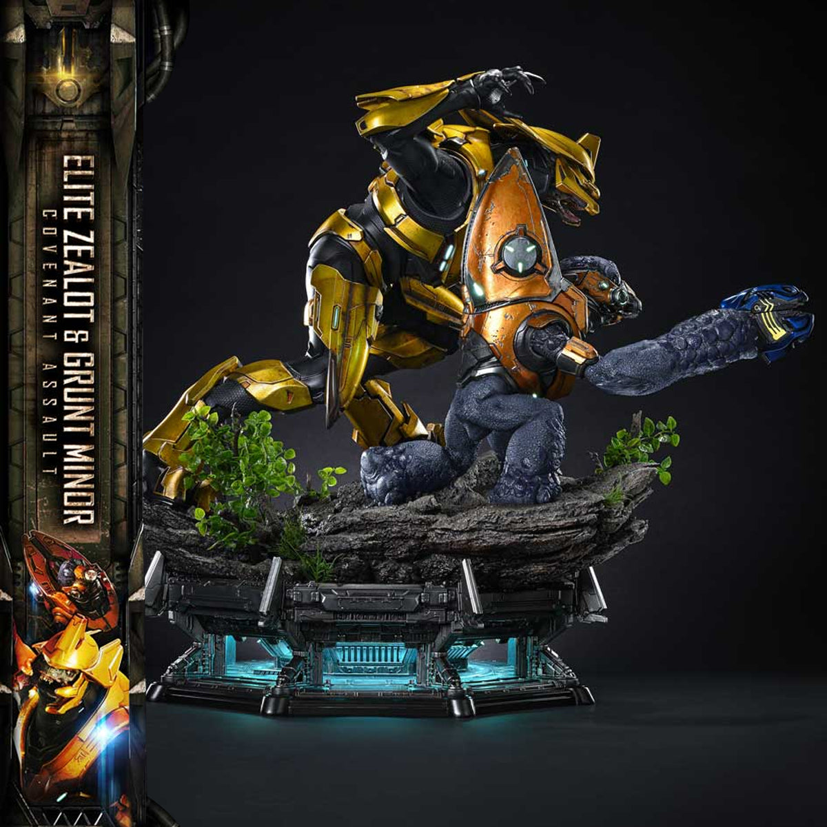 Ultimate Premium Masterline Halo Campaign Evolved Elite Zealot & Grunt Minor: Covenant Assault Bonus