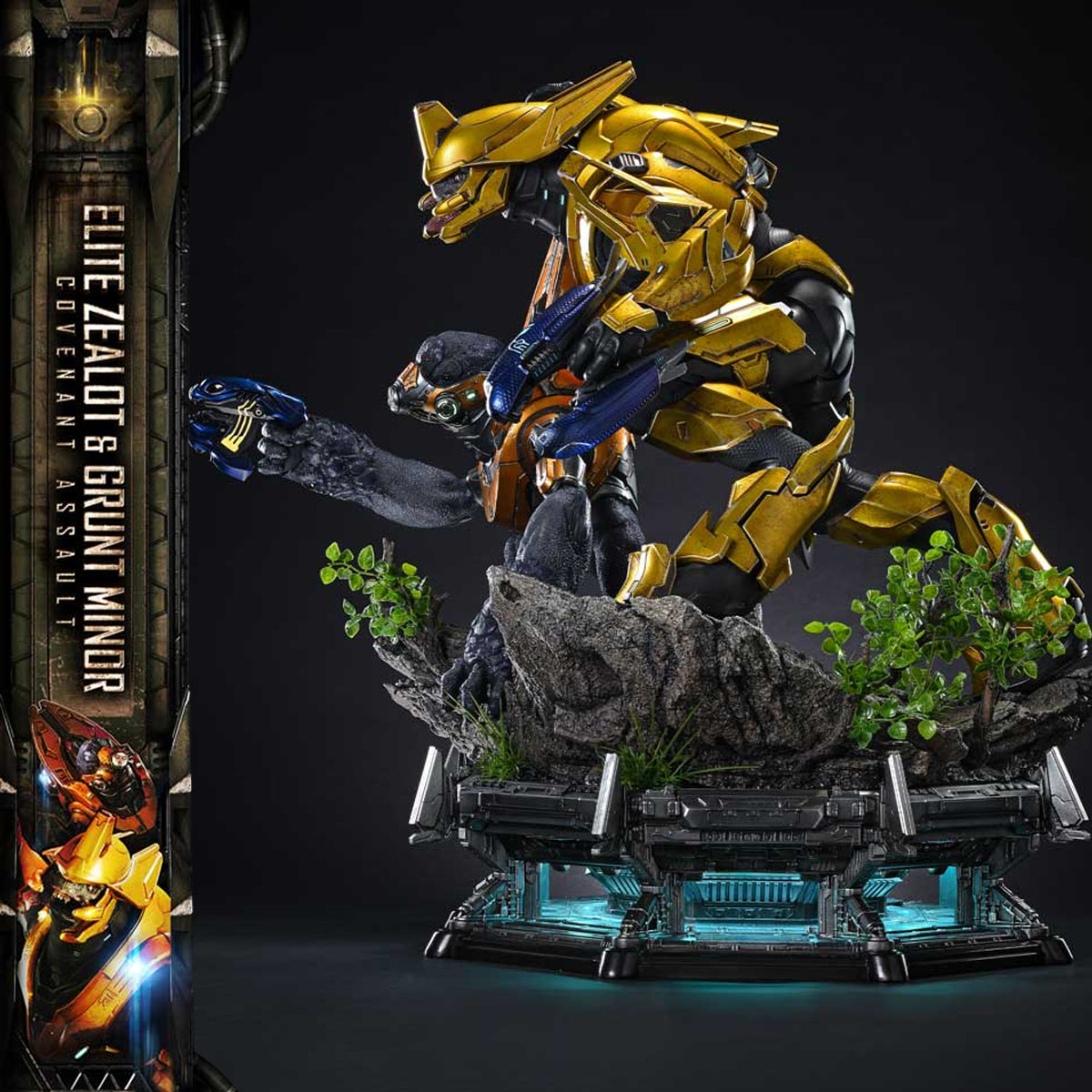 Ultimate Premium Masterline Halo Campaign Evolved Elite Zealot & Grunt Minor: Covenant Assault Bonus