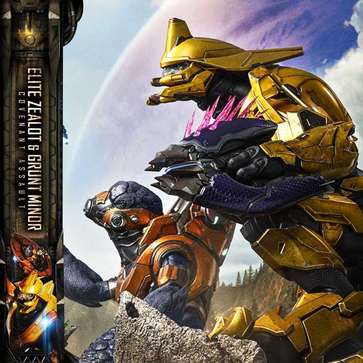 Ultimate Premium Masterline Halo: Campaign Evolved Elite Zealot & Grunt Minor: Covenant Assault