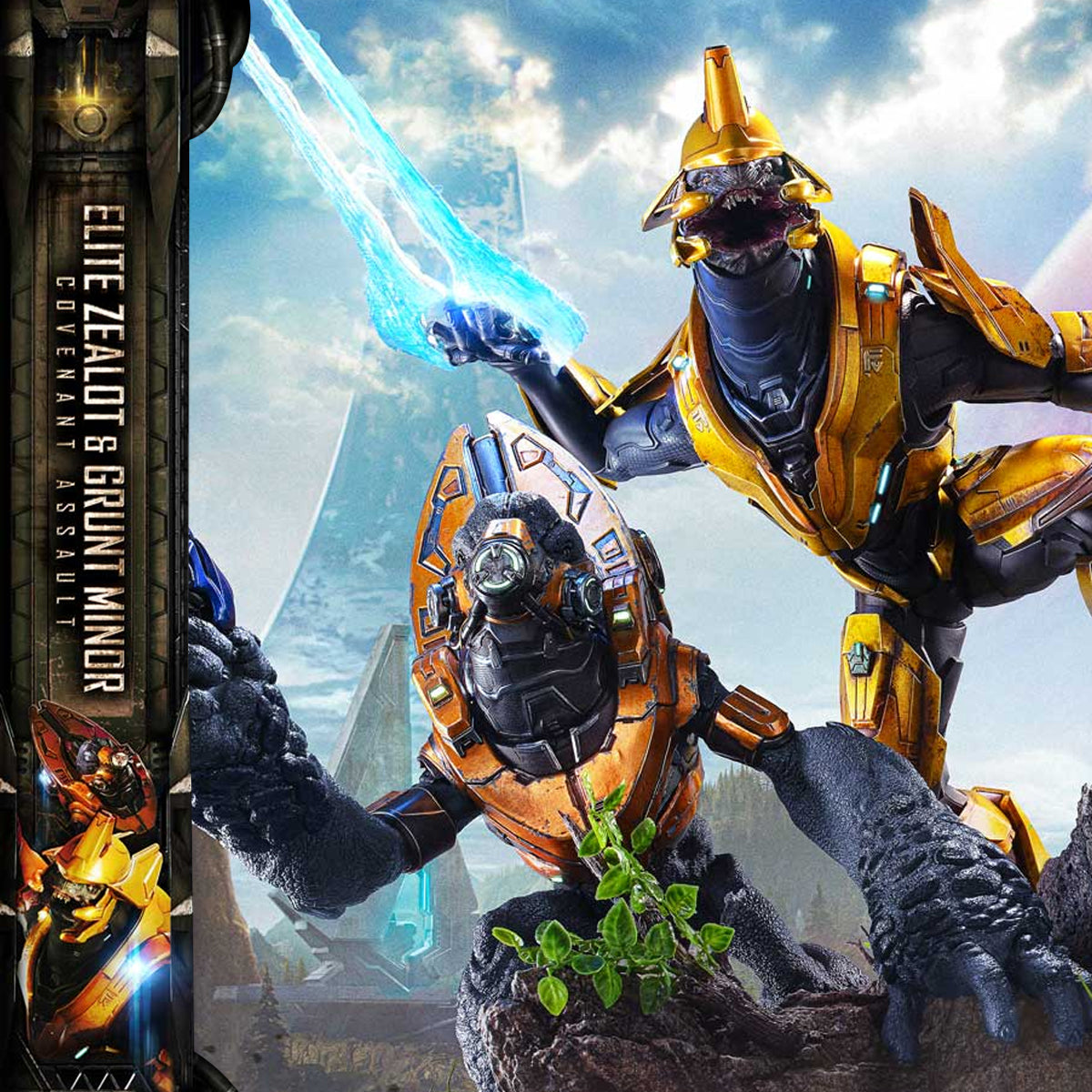 Ultimate Premium Masterline Halo: Campaign Evolved Elite Zealot & Grunt Minor: Covenant Assault